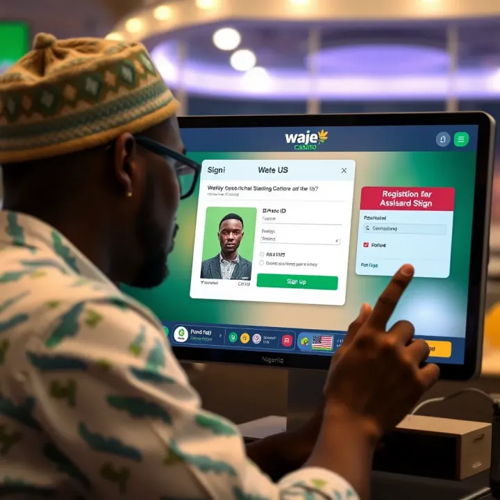 Illustration of secure payment methods including Nigerian naira deposits and local payment options on WajeCasino