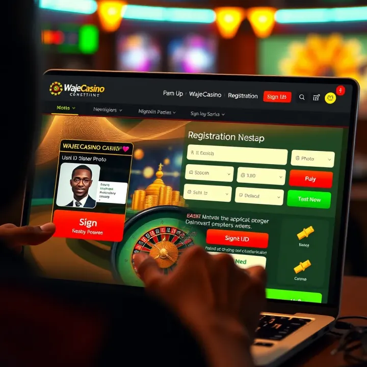 User interface displaying various online casino game options on a digital screen