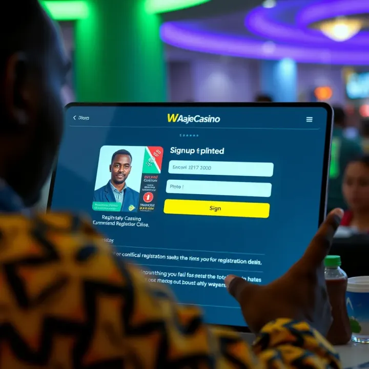 User interface displaying WajeCasino's online gaming platform with a focus on secure payment options