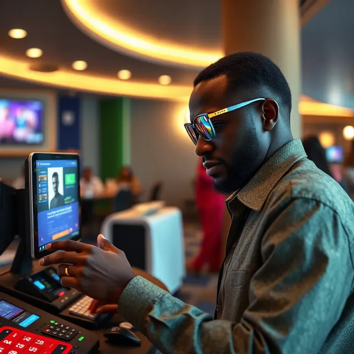 Interior view of a vibrant WajeCasino shop featuring gaming machines and comfortable seating