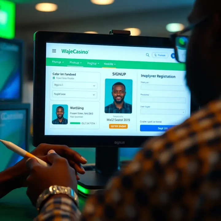 Wajecasino App Interface Highlighting Betting Features in Nigeria Smartphone displaying the Wajecasino app interface with betting options and odds visible