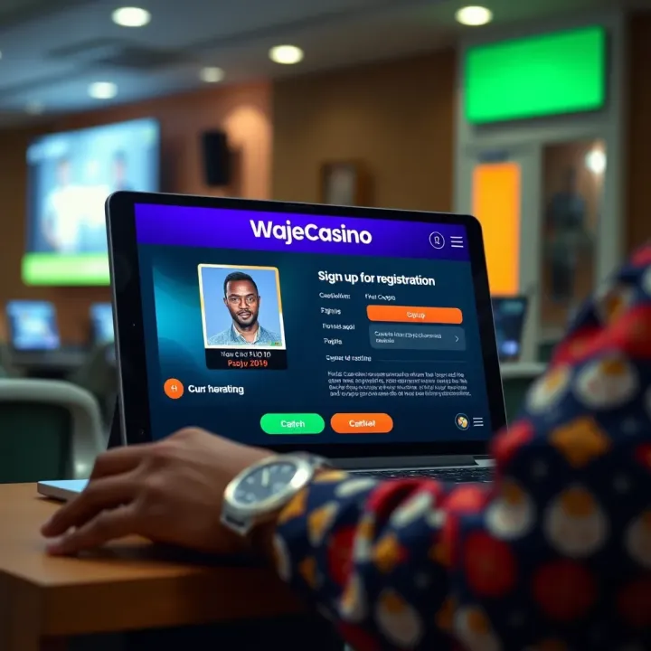 Dashboard view of Wajecasino app highlighting convenient navigation for Nigerian users combining gaming and shopping features