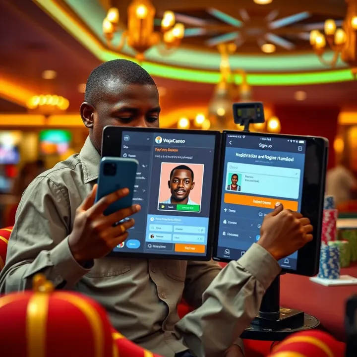 Customer service representatives assisting clients with gaming inquiries at WajeCasino
