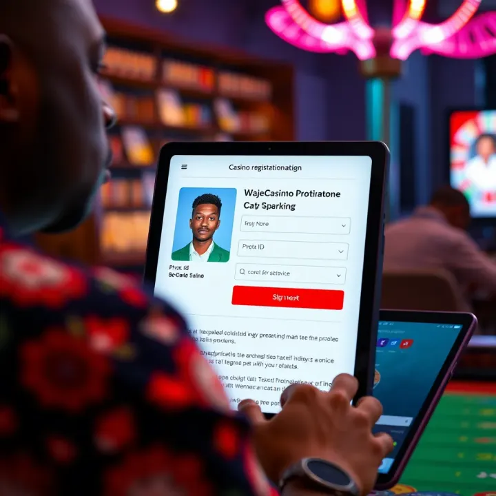 Secure online transaction showcasing WajeCasino's compatibility with GTBank payment methods in Nigeria
