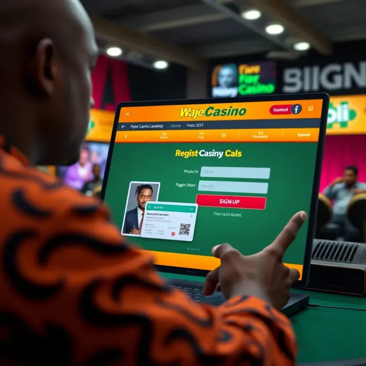 Wajecasino NG APK Interface on Android Devices in Nigeria Android smartphone displaying Wajecasino NG app interface with various casino games