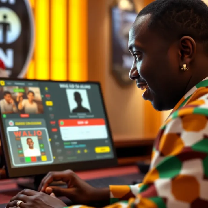 Screenshot of RocketMan game interface displaying betting options and gameplay elements on WajeCasino platform