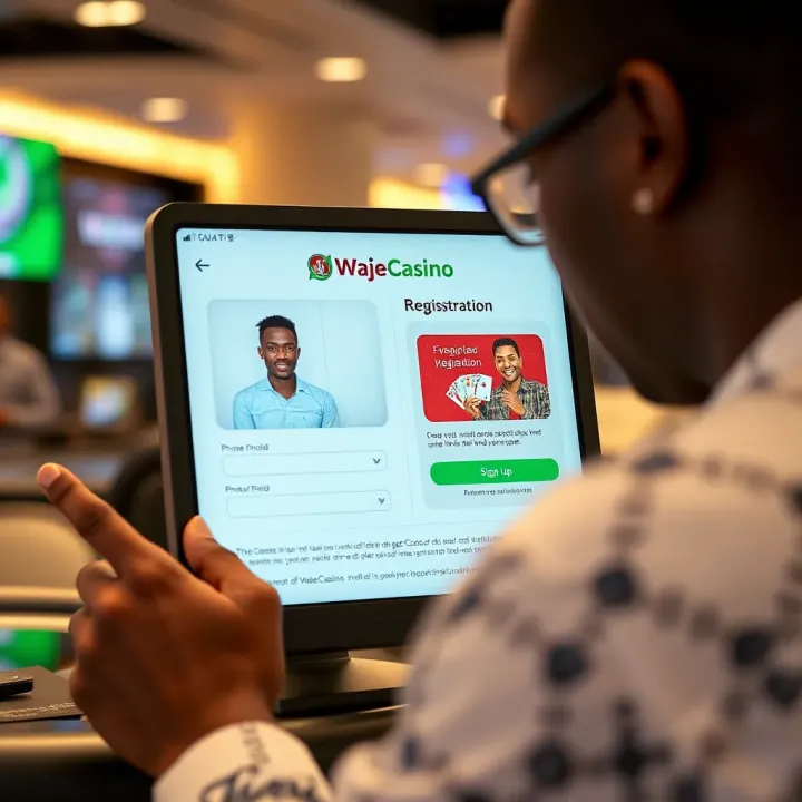 User interface showing secure login screen for WajeCasino sports betting platform
